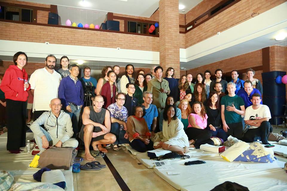 A group of students that experienced and graduated from Master Mantak Chia's dark room meditation retreat