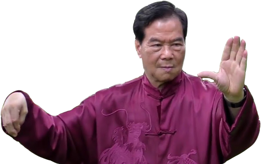 A picture of Master Mantak Chia doing a Qigong exercise