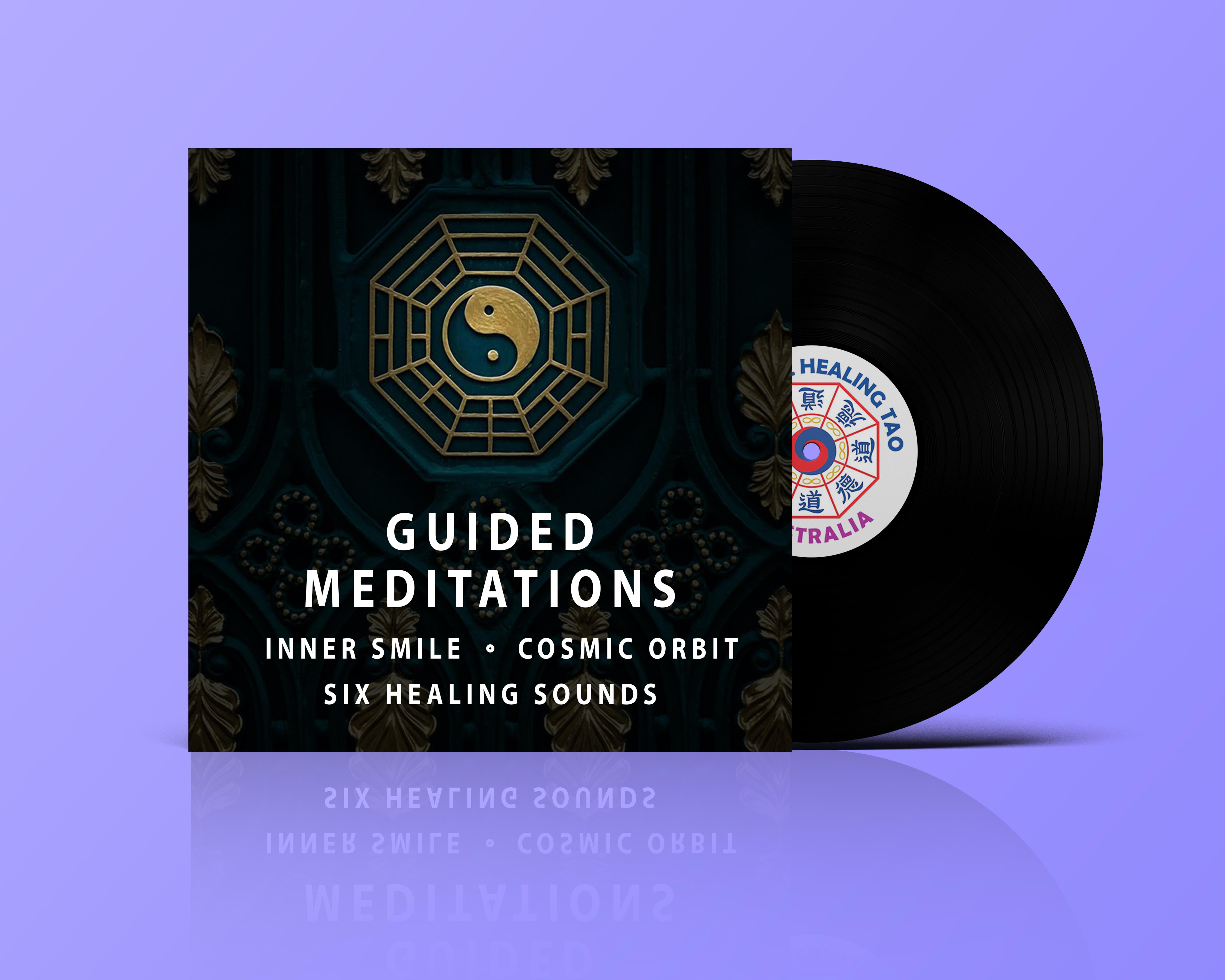 Tao meditations audio product featuring the inner smile, six healing sounds, micro cosmic and macro cosmic orbit